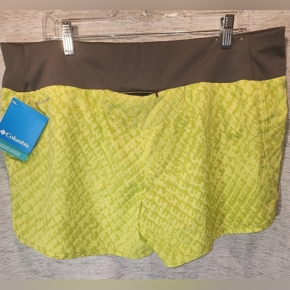 NEW Columbia Omni-Wick Advance Evaporation Shorts XL Yellow/Gray NWT - Picture 2 of 7
